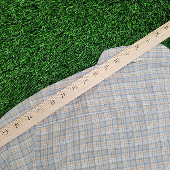 Vintage 80s LEVIS Button Shirt Large 21x30 Blue - Picture 6 of 10